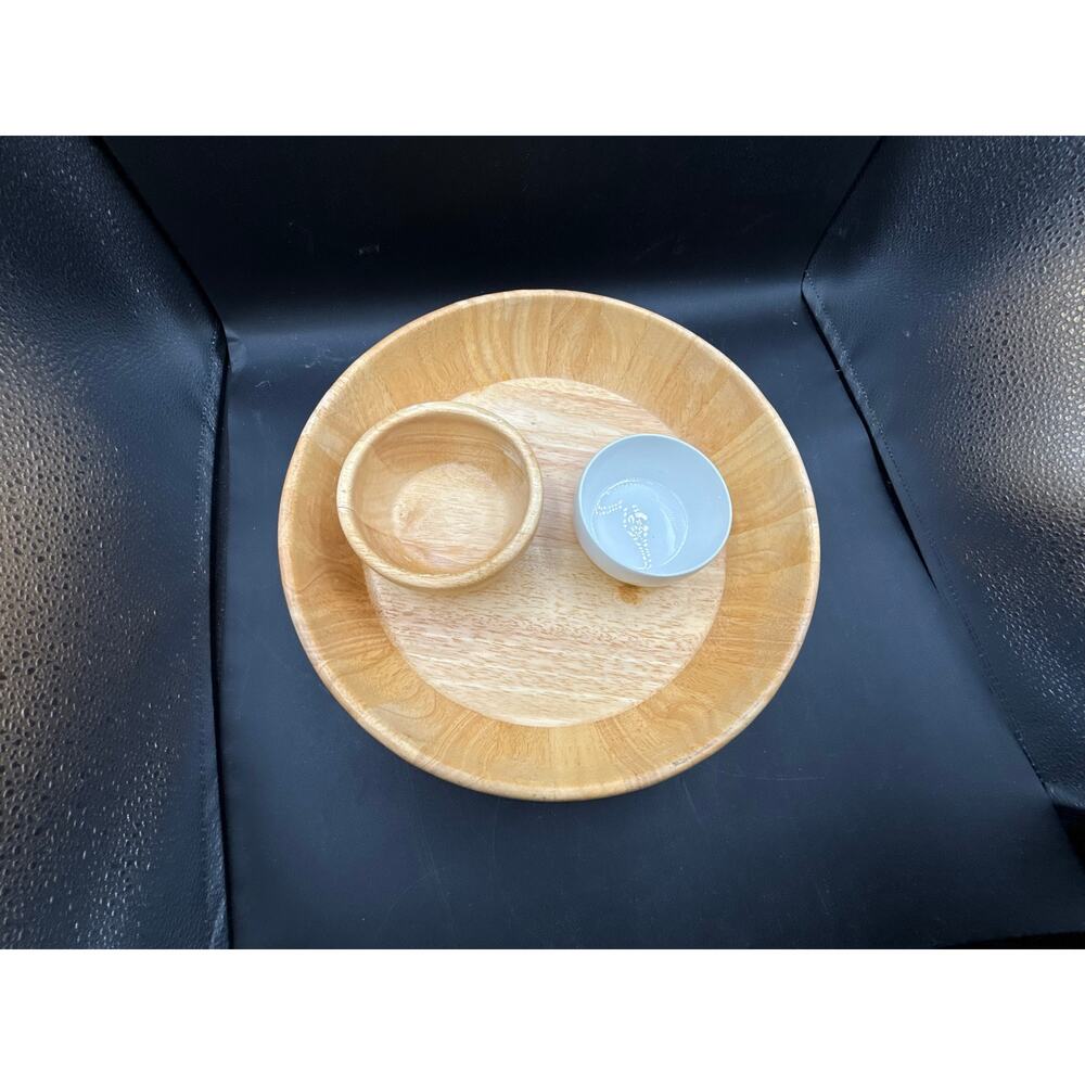 Crate&Barrel Wooden Chip/Dip Tray